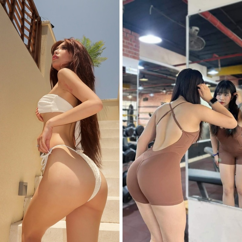 ảnh gái xinh mông to